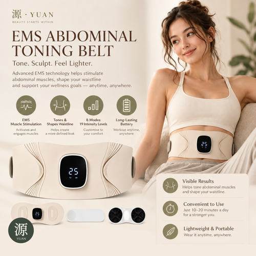 YUAN EMS Heat & Pulse Wellness Belt | Abdominal Massage & Warmth