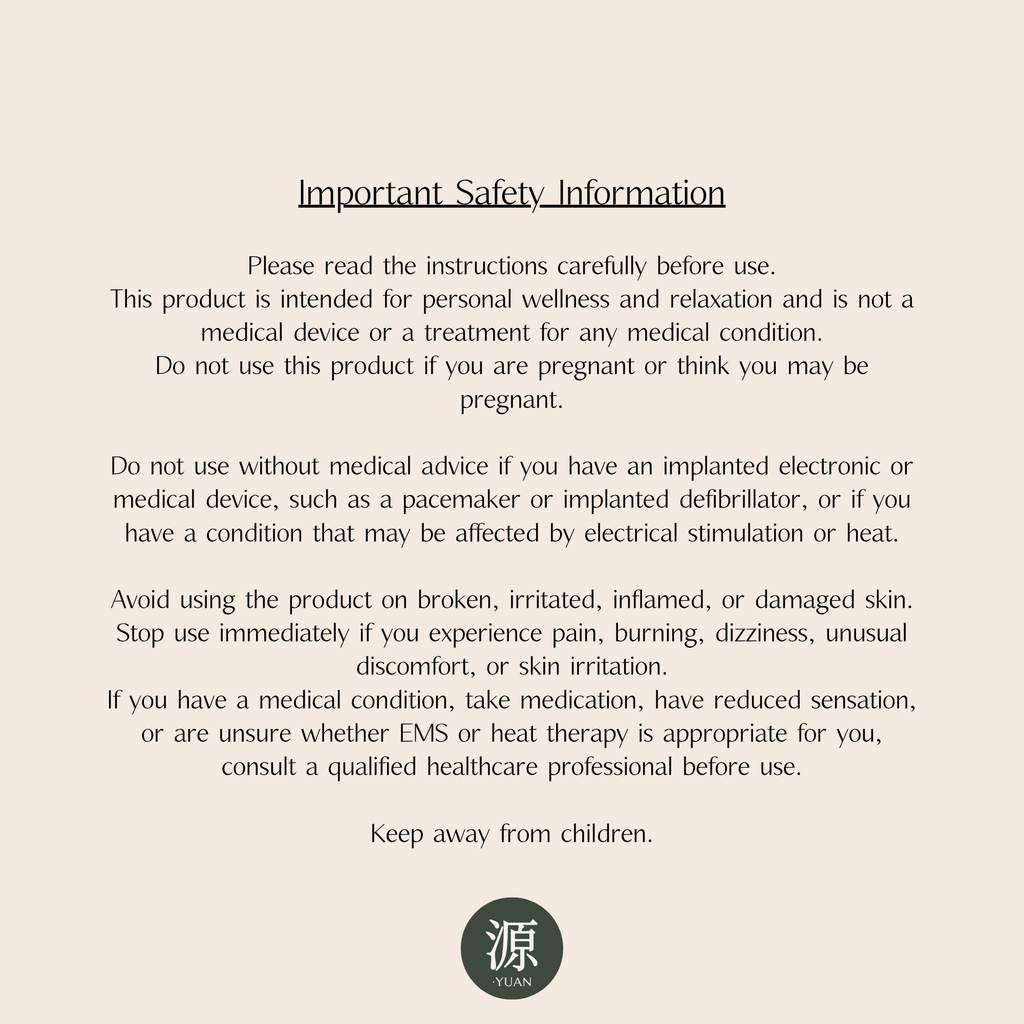 YUAN EMS Heat & Pulse Wellness Belt | Abdominal Massage & Warmth