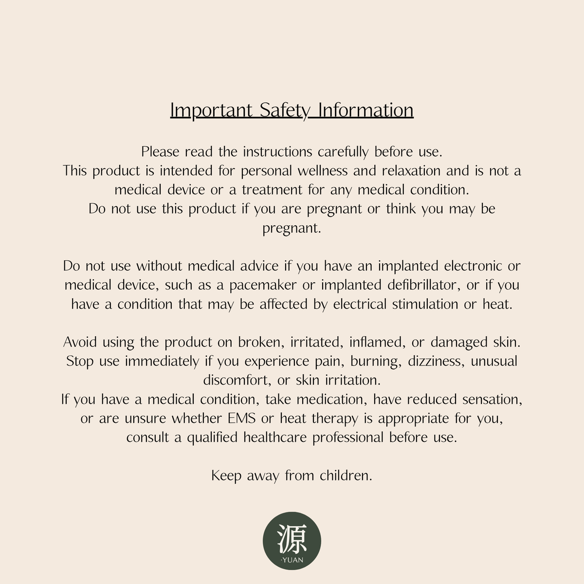 YUAN EMS Heat & Pulse Wellness Belt | Abdominal Massage & Warmth